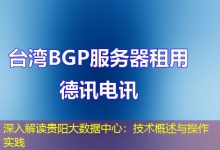 深入解读贵阳大数据中心:技术概述与操作实践-海外服务器
