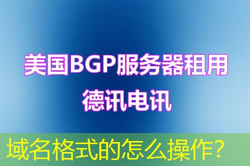域名格式的怎么操作? 域名格式的怎么操作?