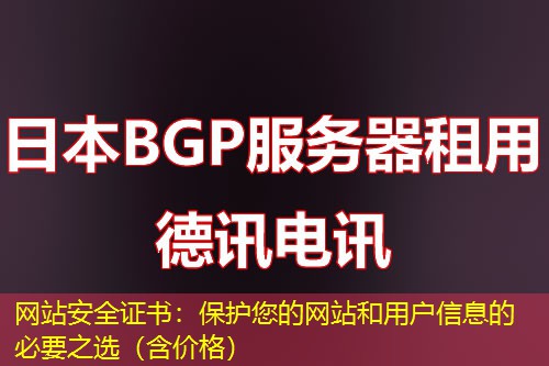 网站安全证书:保护您的网站和用户信息的必要之选(含价格) 网站安全证书:保护您的网站和用户信息的必要之选(含价格)