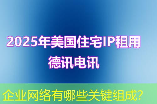 企业网络有哪些关键组成？