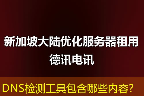 DNS检测工具包含哪些内容? DNS检测工具包含哪些内容?