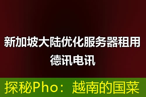 探秘Pho:越南的国菜 探秘Pho:越南的国菜