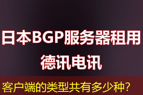 客户端的类型共有多少种? 客户端的类型共有多少种?