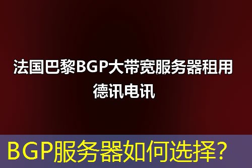 BGP服务器如何选择? BGP服务器如何选择?