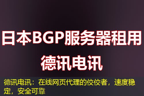 德讯电讯：在线网页代理的佼佼者，速度稳定，安全可靠
